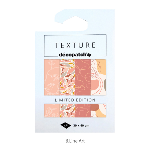 【2021年新柄】デコパッチペーパー TEXTURE 4枚セット