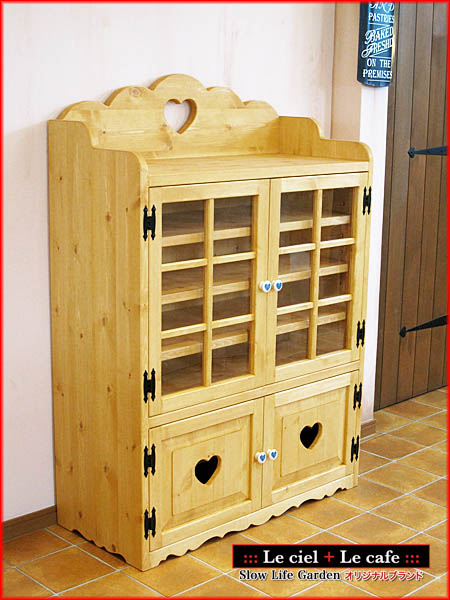 カントリー家具パイン家具食器棚カップボード