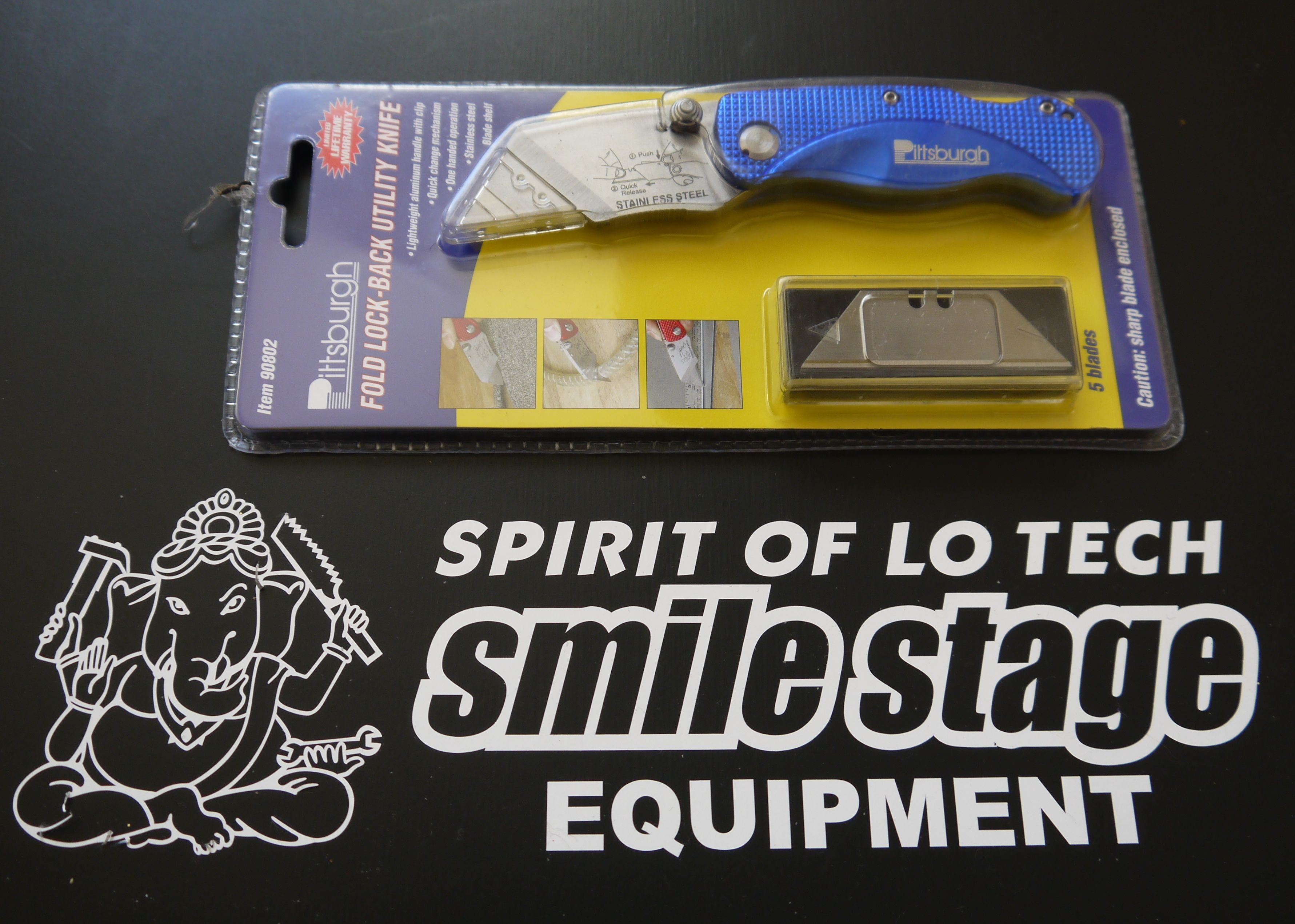 Pittsburgh FoldLock Back Utility Knife