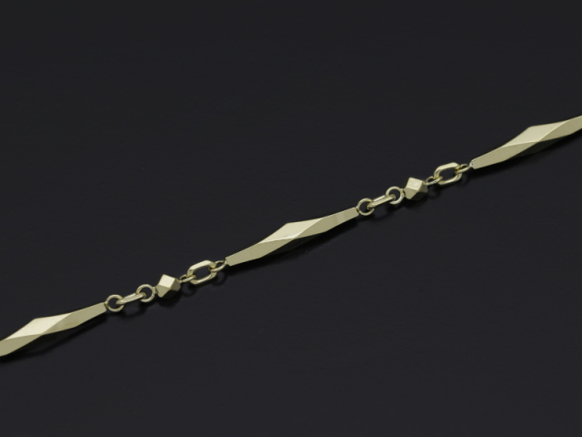 Long Facet Chain - K18Yellow Gold(ロングファセットチェーン - K18イエローゴールド) SYMPATHY OF SOUL(シンパシーオブソウル) Long Facet Chain - K18Yellow Gold
