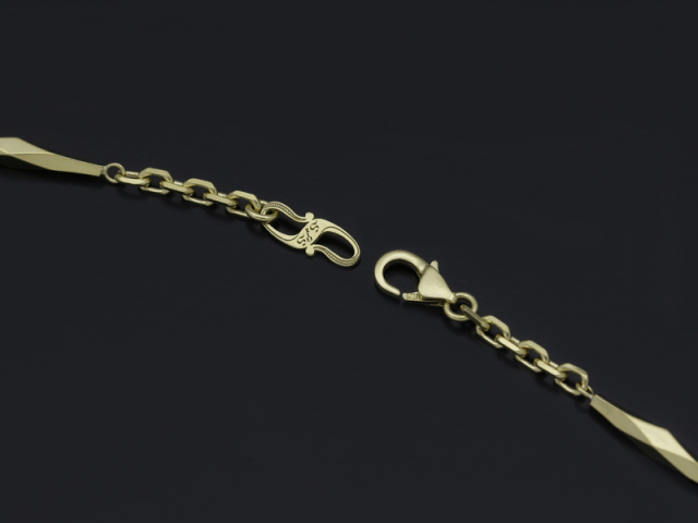 Long Facet Chain - K18Yellow Gold(ロングファセットチェーン - K18イエローゴールド) SYMPATHY OF SOUL(シンパシーオブソウル) Long Facet Chain - K18Yellow Gold