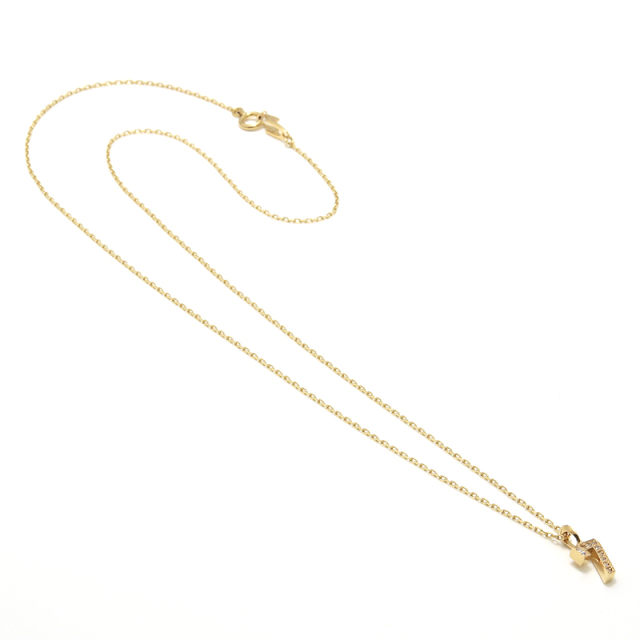 ナンバーネックレス - K18イエローゴールド w/ダイヤモンド GARDEL(ガーデル) NUMBER NECKLACE - K18Yellow Gold w/Diamond