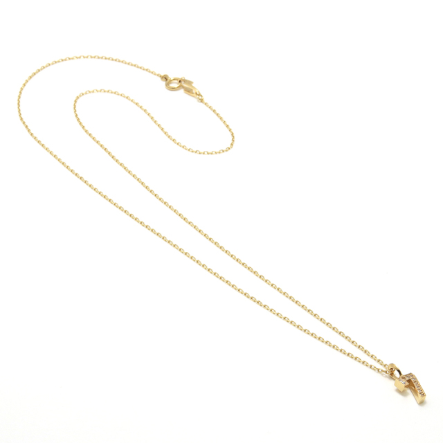 NUMBER NECKLACE - K18Yellow Gold w/Diamond