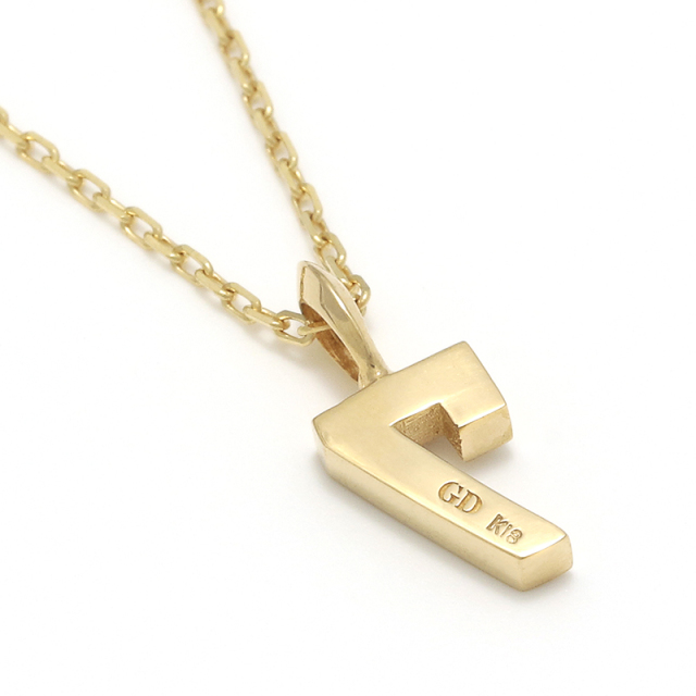 ナンバーネックレス - K18イエローゴールド w/ダイヤモンド GARDEL(ガーデル) NUMBER NECKLACE - K18Yellow Gold w/Diamond