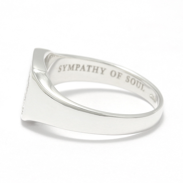LEON4月号掲載 Small Signature Ring - Silver(スモールシグネチャーリング - シルバー) SYMPATHY OF SOUL(シンパシーオブソウル) Small Signature Ring - Silver