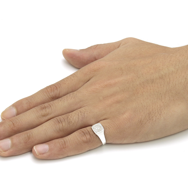 LEON4月号掲載 Small Signature Ring - Silver(スモールシグネチャーリング - シルバー) SYMPATHY OF SOUL(シンパシーオブソウル) Small Signature Ring - Silver