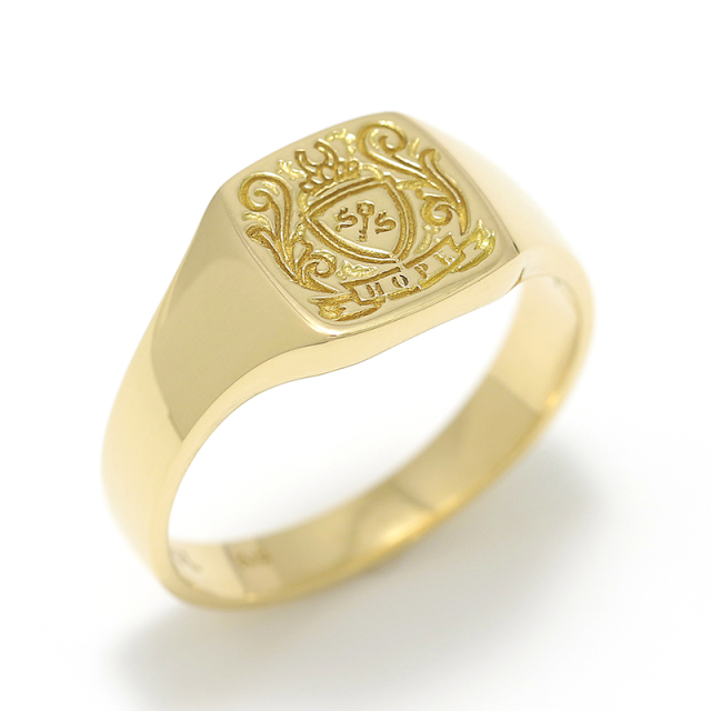 Small Signature Ring - K18Yellow Gold(スモールシグネチャーリング - K18イエローゴールド) SYMPATHY OF SOUL(シンパシーオブソウル) Small Signature Ring - K18Yellow Gold