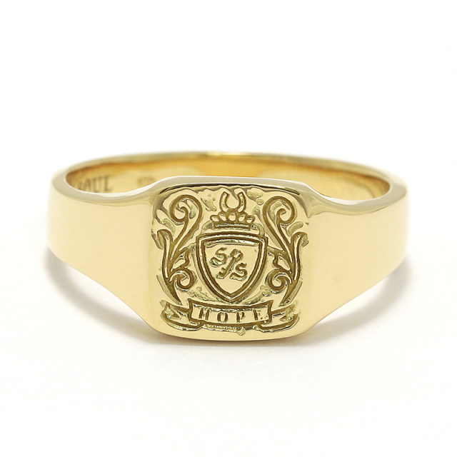 Small Signature Ring - K18Yellow Gold(スモールシグネチャーリング - K18イエローゴールド) SYMPATHY OF SOUL(シンパシーオブソウル) Small Signature Ring - K18Yellow Gold