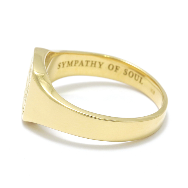 Small Signature Ring - K18Yellow Gold(スモールシグネチャーリング - K18イエローゴールド) SYMPATHY OF SOUL(シンパシーオブソウル) Small Signature Ring - K18Yellow Gold