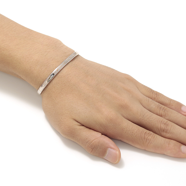 スターパターンモクメハーフラウンドカフ Suman Dhakhwa(スーマンダックワ) Star Pattern MOKUME Half Round Cuff