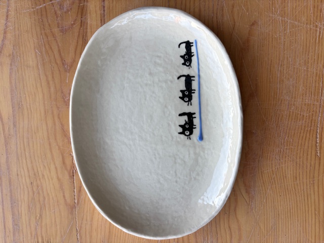 小判皿中（ねこ）