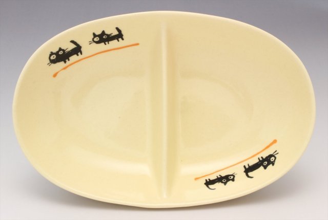 仕切皿（ねこ）