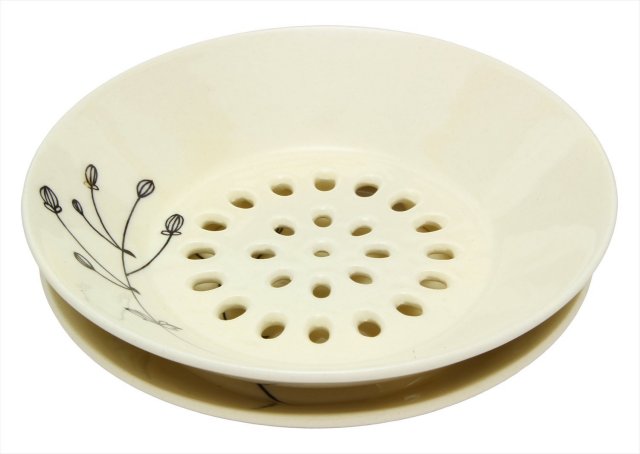 水切皿（かわいい）（フルーツと花）