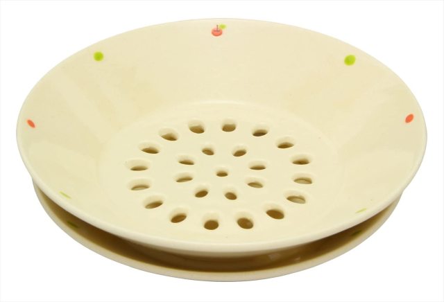 水切皿（かわいい）（手描き）（ドット）