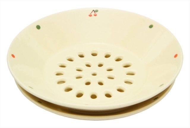 水切皿（かわいい）（手描き）（ドット）