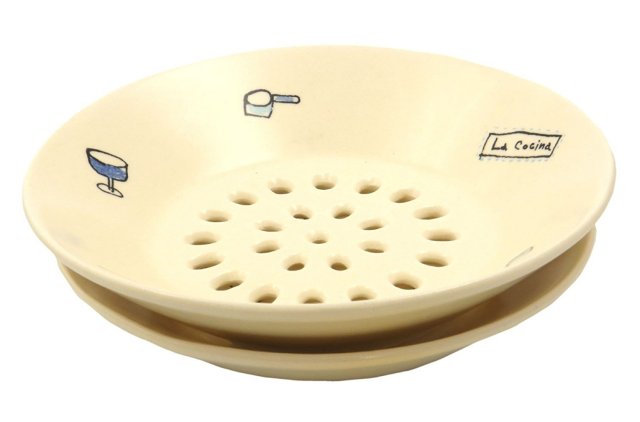 水切皿（かわいい）（フルーツと花）