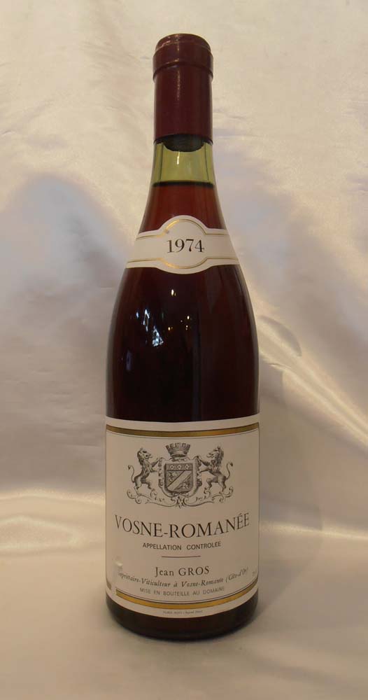 ��1974��Vosne��Romanee���ܡ��̡����ޥ�(Domaine Jean Gros���ɥ᡼�̡�����󡦥���)750ml