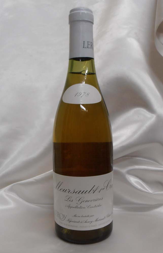 ��1978��Meursault 1er Cru les Genevrieres ��륽�����ץ�ߥ�������� �졦����̥��ꥨ���� ��Maison Leroy/�᥾�󡦥�����750ml