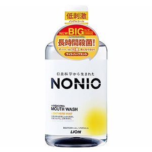 (▼3980円以上送料無料(但し沖縄県・.離島は送料負担がございます。）弊社では、当日発送は対応しておりません。） ライオン ノニオ(NONIO) マウスウォッシュ ノンアルコールライトハーブミント１