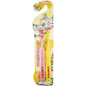 (▼3980円以上送料無料(但し沖縄県・.離島は送料負担がございます。）弊社では、当日発送は対応しておりません。） デンタルプロ トム＆ジェリーハブラシ １．５〜５才 乳歯期用２本組は１．５〜５才の乳