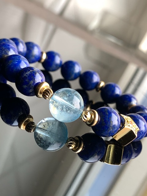 STAR RONDEL】 ブルートパーズxラピスラズリ