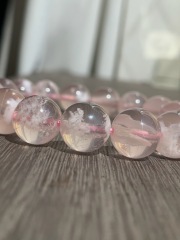 【高品質】　ピンクセリサイトインローズクォーツ　12.5ｍｍ　内周17