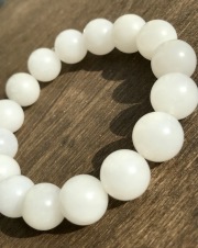 スノークォーツ　12mm　ブレスレット
