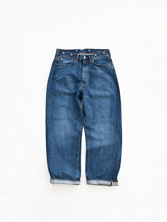 KAPTAIN SUNSHINE 5P Zipper Front Denim Pants -Vintage Wash