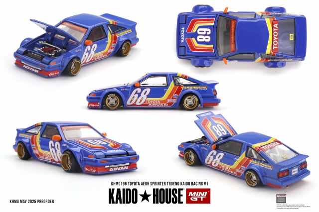 MINI GT 1/64 Toyota AE86 スプリンタートレノ Kaido Racing V1(右ハンドル)