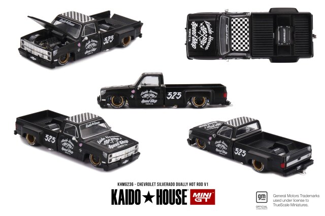 MINI GT 1/64 シボレー シルバラード Dually Hot Rod V1(左ハンドル)