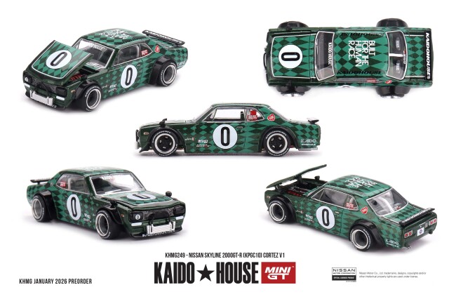 MINI GT 1/64 Nissan スカイライン 2000GT-R (KPGC10) Cortez V1(右ハンドル)