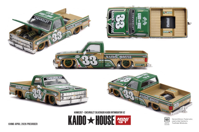 MINI GT 1/64 シボレー シルバラード KAIDO Intimidator V2(左ハンドル)