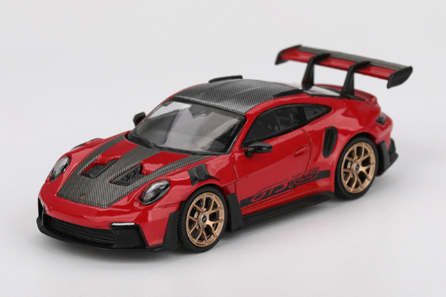 MINI GT 1/64 ポルシェ 911(992) GT3 RS ヴァイザッハパッケージ ガーズレッド(左ハンドル)