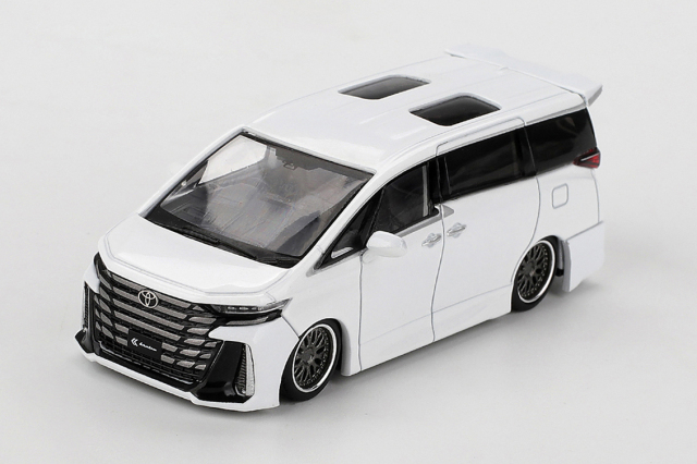 MINI GT 1/64 Toyota ヴェルファイア 40 KUHL ホワイト(左ハンドル)