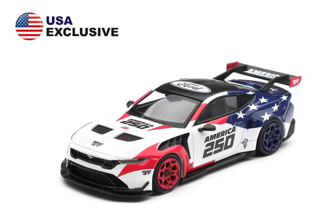 MINI GT 1/64 フォード マスタング GTD アメリカ建国250周年(左ハンドル) 北米限定