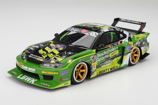 Top Speed 1/18 Nissan シルビア(S15) LB-Super Silhouette #555 V2 2024 Formula Drift Japan
