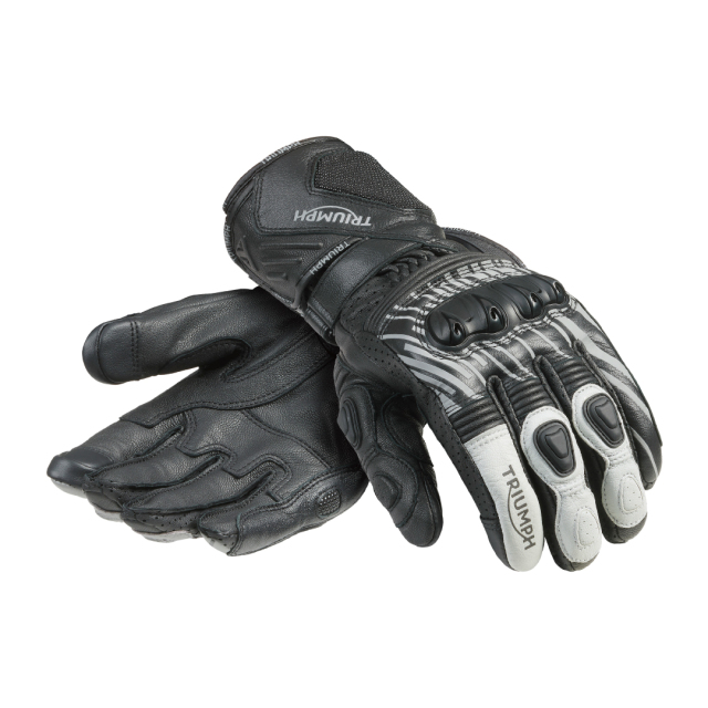 トライアンフレザーグローブ:ARENA GLOVE BLACK/GREY