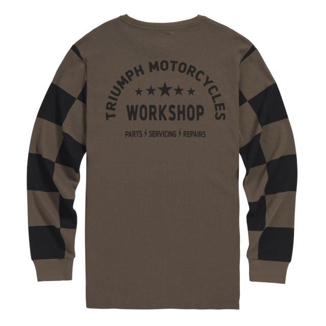 トライアンフ長袖Tシャツ: HARKER L/SLEEVED TEE IRON / BLACK