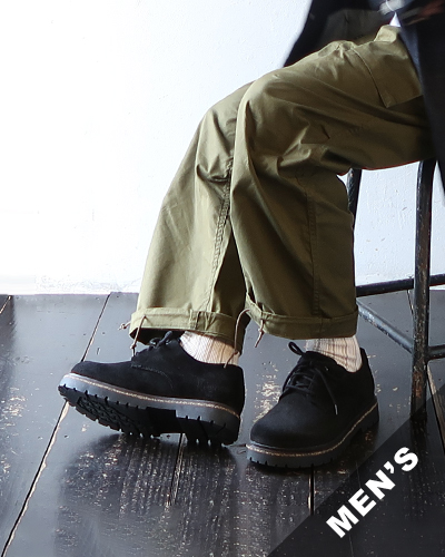 BIRKENSTOCK - Highwood Lace Low Suede Leather - BLACK - MEN'S ビルケンシュトック ハイウッド レース ロウ