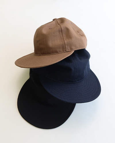 COOPERSTOWN BALL CAP - HERRINGBONE SOFT VISOR SOLID CAP クーパーズタウン ボールキャップ へリンボーン ソフトバイザー ソリッドキャップ