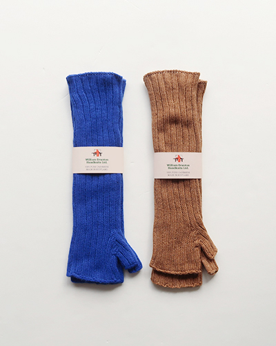 WILLIAM BRUNTON - Cashmere Rib Wristwarmers ウィリアムブラントン リストウォーマー メール便可