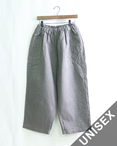 homspun ホームスパン 10オンスデニム ギャザーパンツ GRAY