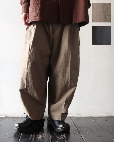 HAVERSACK ハバーサック タイプライターツープリーツワイドイージーパンツ MEN'S