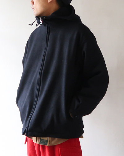 Necessary or Unnecessary - NAVAL HOODED - MEN'S ネセサリーオアアンネセサリー 中綿入り フード付き ジャンパー