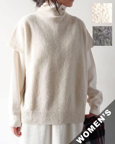 evam eva - boucle yarn vest エヴァムエヴァ ブークレヤーン ベスト