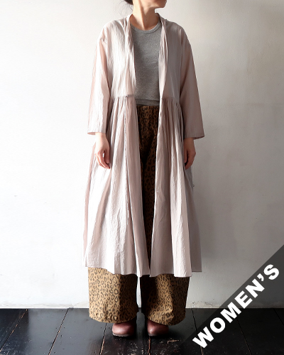 evam eva - cotton gatherted robe エヴァムエヴァ コットンギャザードローブ