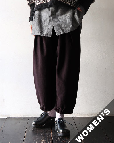 evam eva - brushed cotton cropped pants エヴァムエヴァ ブラッシュドコットン クロップドパンツ