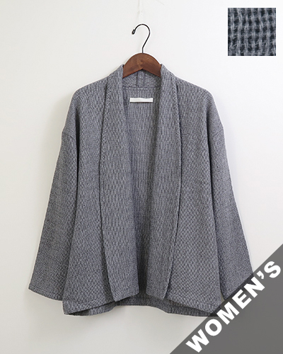 evam eva - wool cardigan - 89 CHARCOAL エヴァムエヴァ ウールカーディガン