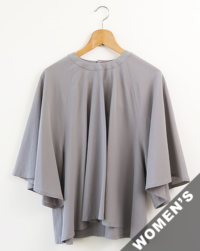 evam eva - cotton flare pullover - 84 DOVE GRAY エヴァムエヴァ コットン フレア プルオーバー