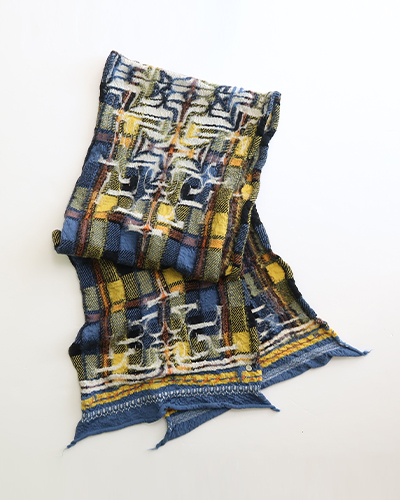 KAPITAL キャピタル 縮絨ウール タータンアイヌ HAPPYマフラー